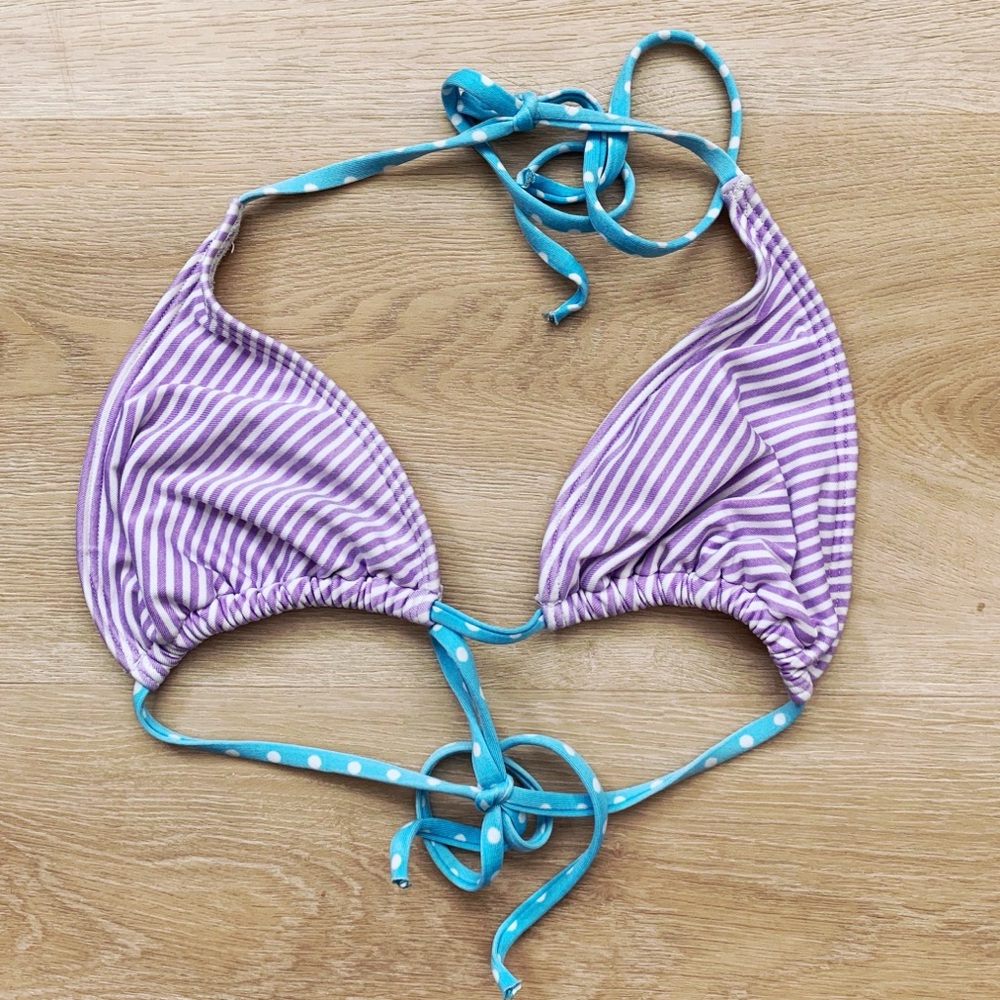 Striped Bikini Top